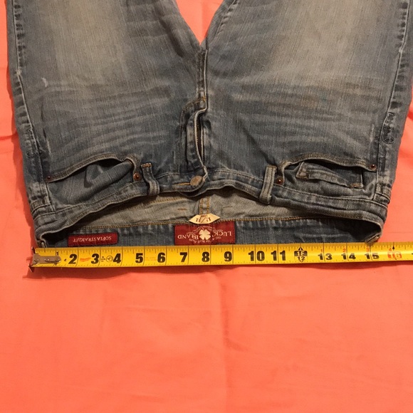 Lucky Brand Sz 12/31 Long Sofia Straight Jeans - Picture 3 of 13